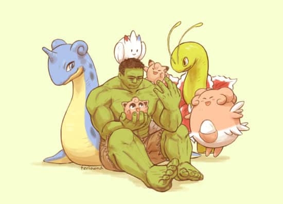 Hulk e seus Pokémon
