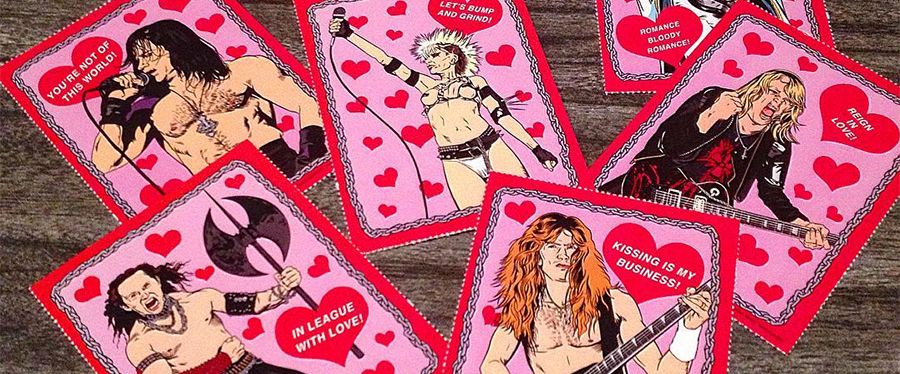 Heavy Metal Heroes Valentines Day Cards | Dravens Tales ...