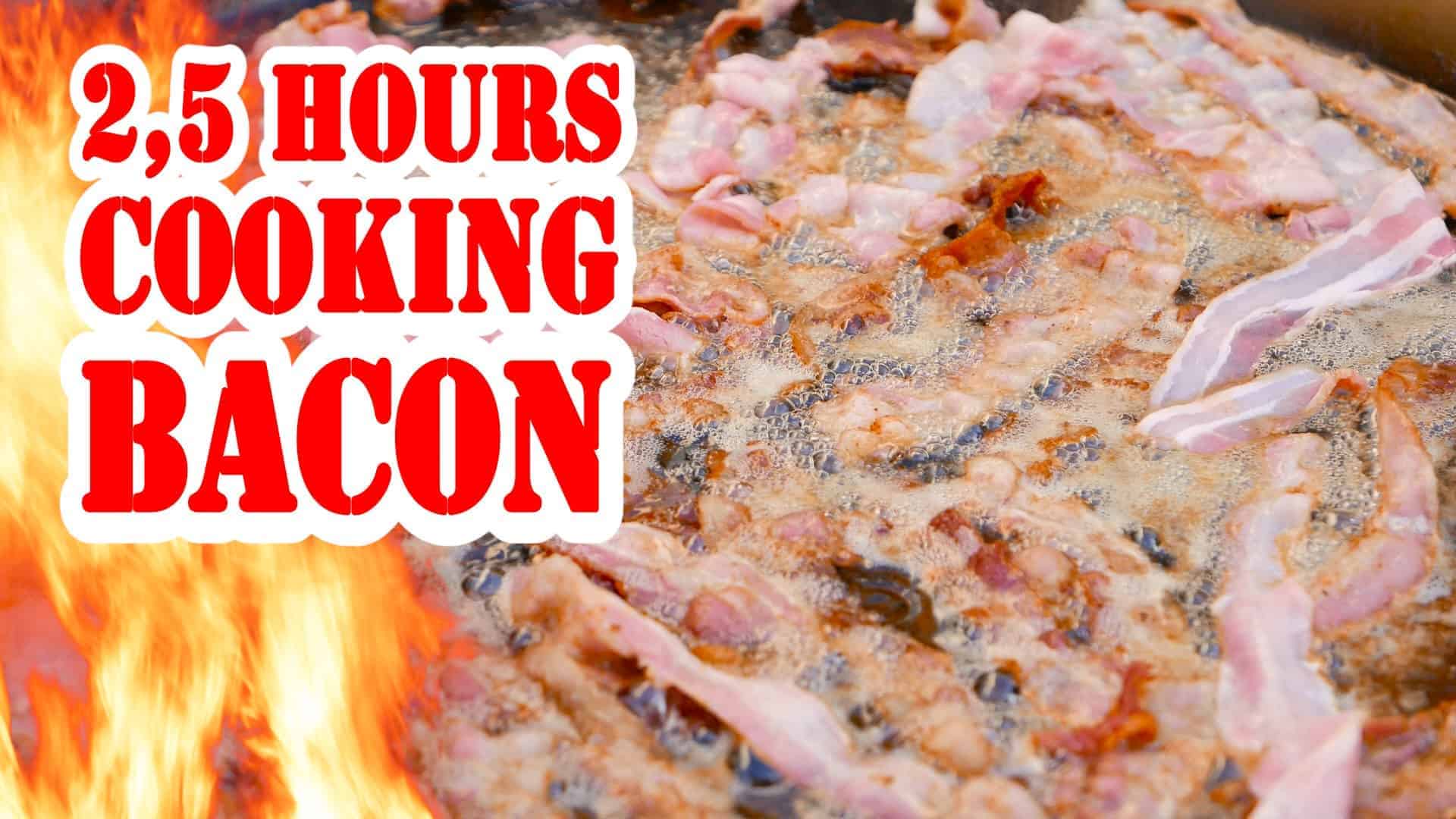 Fat Food Porn - 2,5 hours cooking Bacon - relaxation video - ASMR Video - Die Grillshow  Special